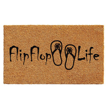 Load image into Gallery viewer, Calloway Mills 102511729 Flip Flop Life Doormat, 17&quot; x 29&quot; Natural, Black