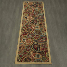 Load image into Gallery viewer, Ottomanson Ottohome Collection Contemporary Paisley Design Non-Skid (Non-Slip) Rubber Backing Area Rug-