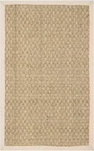 Load image into Gallery viewer, Safavieh Natural Fiber Collection NF114A Basketweave Natural and Beige Seagrass Area Rug (5' x 8')