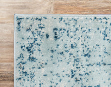 Load image into Gallery viewer, Unique Loom 3134066 Area Rug, 2' x 7' Runner, Light Blue