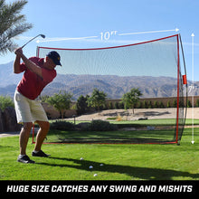 Load image into Gallery viewer, GoSports Golf Practice Hitting Net | Choose Between Huge 10' x 7' or 7' x 7' Nets | Personal Driving Range for Indoor or Outdoor Use | Designed by Golfers for Golfers