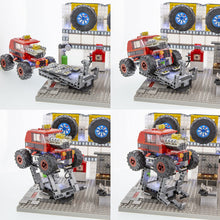 Load image into Gallery viewer, Laser Pegs 18205 Rally Garage, Building Blocks Playset, Monster Rally Series