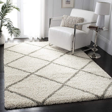 Load image into Gallery viewer, Safavieh Hudson Shag Collection SGH281A Diamond Trellis 2-inch Thick Area Rug