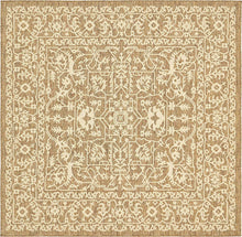 Load image into Gallery viewer, Unique Loom Outdoor Botanical Collection Traditional Floral Border Transitional