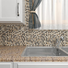 Load image into Gallery viewer, SomerTile FCP96RHL Arcadia Highlands Porcelain Floor and Wall Tile, 12" x 12", Brown/Tan