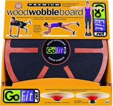 Load image into Gallery viewer, GoFit Wood Wobble Board