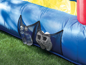 Little Tikes Inflatable Jump 'n Slide Bounce House with heavy duty blower, Multicolor