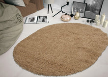 Load image into Gallery viewer, Sweet Home Stores Cozy Shag Collection Solid Shag Rug Contemporary Living &amp; Bedroom Soft Shaggy Area Rug, 39" L x 60" W, Beige