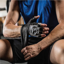 Load image into Gallery viewer, Harbinger BioForm Wristwrap Weightlifting Glove with Heat-Activated Cushioned Palm (Pair)