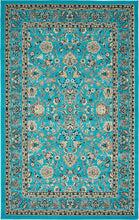 Load image into Gallery viewer, Unique Loom Kashan Collection Traditional Floral Overall Pattern with Border Black Area Rug