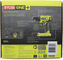 Load image into Gallery viewer, NEW Ryobi 18-Volt ONE+ Cordless 3/8 in. Drill/Driver Kit (PDD209K) with 1.5 ah lithium battery and charger