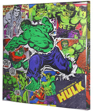 Load image into Gallery viewer, Edge home Products A2502HU-4 Metallic Canvas 25x25 Hulk Retro, Marvel