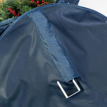 Load image into Gallery viewer, Honey-Can-Do SFT-08591 Deluxe 2 24&quot; Wreath Storage Bag, Navy