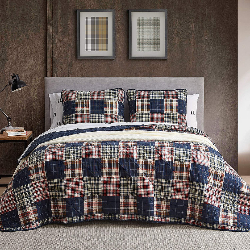 Eddie Bauer | Bedding Set-100% Cotton Light-Weight Quilt Bedspread, Pre-Washed for Extra Comfort