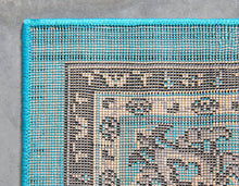 Load image into Gallery viewer, Unique Loom Kashan Collection Traditional Floral Overall Pattern with Border Black Area Rug