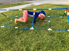 Load image into Gallery viewer, Funphix Medium Sprinklers Set with Poles and Hose - Outdoor Construction Fun for Kids with Water Sprinkler System