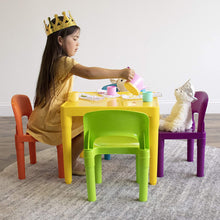 Load image into Gallery viewer, Humble Crew, Vibrant Kids Plastic Table and 4 Chairs Set