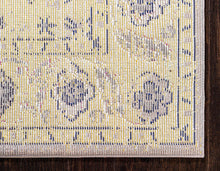 Load image into Gallery viewer, Unique Loom Medici Collection Floral Distressed Traditional Gray Area Rug