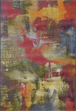 Load image into Gallery viewer, Unique Loom Outdoor Modern Collection Watercolor Abstract Transitional Indoor and Outdoor Flatweave