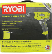 Load image into Gallery viewer, Ryobi D43K 5.5 Amp 3/8 Inch 1,600 RPM Variable Speed Trigger Corded Power Drill