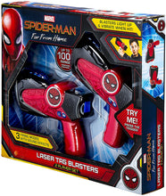 Load image into Gallery viewer, Marvel Spiderman Far from Home Laser-Tag Infared Blasters, Lights Up &amp; Vibrates