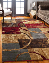 Load image into Gallery viewer, Unique Loom Barista Collection Modern Circles Rustic Warm Multi Area Rug (2' 2 x 3' 0)