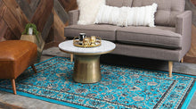 Load image into Gallery viewer, Unique Loom Kashan Collection Traditional Floral Overall Pattern with Border Black Area Rug
