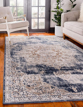 Load image into Gallery viewer, Unique Loom Chateau Collection Distressed Vintage Traditional Rug
