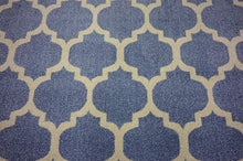 Load image into Gallery viewer, Unique Loom Trellis Collection Moroccan Lattice Light Blue Area Rug (5' x 8')
