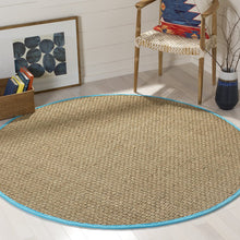 Load image into Gallery viewer, Safavieh Natural Fiber Collection NF114A Basketweave Natural and Beige Seagrass Area Rug (5' x 8')