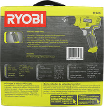 Load image into Gallery viewer, Ryobi D43K 5.5 Amp 3/8 Inch 1,600 RPM Variable Speed Trigger Corded Power Drill