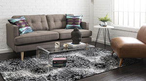 Unique Loom 3138665 Area Rug, 4' x 6' Rectangle, Black