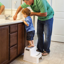 Load image into Gallery viewer, Dreambaby 2-Up Step Stool for Toddlers and Kids - Use for Potty Training and to Wash Hands- Great for in Bathroom Kitchen and Crawling into Bed