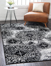Load image into Gallery viewer, Unique Loom 3138665 Area Rug, 4&#39; x 6&#39; Rectangle, Black