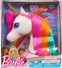 Load image into Gallery viewer, Barbie Dreamtopia Unicorn Styling Head, 10-Pieces