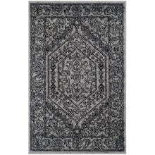 Load image into Gallery viewer, Safavieh Adirondack Collection ADR108A Silver and Black Oriental Vintage Medallion Area Rug (2'6" x 4')