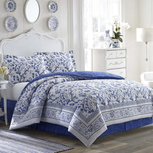 Load image into Gallery viewer, Laura Ashley Home | Luxury Ultra Soft Comforter, All Season Premium Bedding Set, Stylish Delicate Design for Home Décor