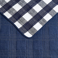 Load image into Gallery viewer, Eddie Bauer Lake House Plaid Quilt Set, Full/Queen, Blue