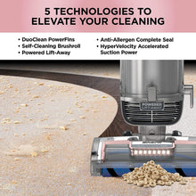 Load image into Gallery viewer, Shark AZ2002 Vertex DuoClean PowerFins Upright Vacuum with Powered Lift-Away Self-Cleaning Brushroll and HEPA Filter, 1 Quart Dust Cup Capacity, Rose Gold