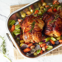 Load image into Gallery viewer, Tramontina Gourmet Prima Roasting Pan with Basting Grill
