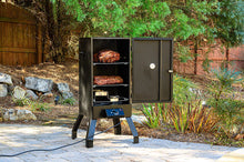 Load image into Gallery viewer, Masterbuilt MB20077618 Analog Electric Smoker with 2 Smoking Racks, 30 inch, Black