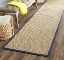 Load image into Gallery viewer, Safavieh Natural Fiber Collection NF114A Basketweave Natural and Beige Seagrass Area Rug (5' x 8')
