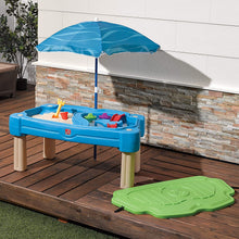 Load image into Gallery viewer, Step2 Cascading Cove Sand &amp; Water Table with Umbrella | Kids Sand &amp; Water Play Table
