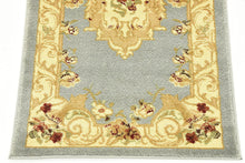 Load image into Gallery viewer, Unique Loom Versailles Collection Traditional Classic Light Blue Runner Rug (2' 2 x 6' 0)