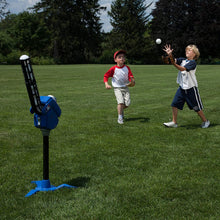 Load image into Gallery viewer, Franklin Sports Baseball Pitching Machine - Adjustable Baseball Hitting &amp; Fielding Practice Machine For Kids - with 6 Baseballs - Great For Practice,Blue