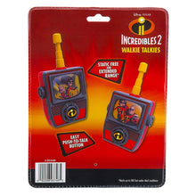 Load image into Gallery viewer, Incredibles 2 Walkie Talkies for Kids Static Free Extended Range Kid Friendly Easy to Use 2 Way Walkie Talkies