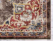 Load image into Gallery viewer, Unique Loom Utopia Collection Traditional Medallion Vintage Warm Tones Chocolate Brown Area Rug (8' x 10')
