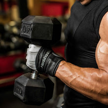 Load image into Gallery viewer, Harbinger BioForm Wristwrap Weightlifting Glove with Heat-Activated Cushioned Palm (Pair)