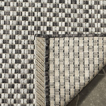 Load image into Gallery viewer, Safavieh Courtyard Collection CY8653 Indoor/ Outdoor Area Rug, 9' x 12', Black / Light Grey