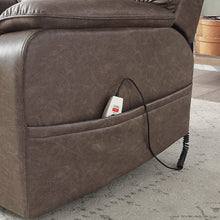 Load image into Gallery viewer, Better Homes &amp; Gardens Elton Deluxe Lift Recliner with Heat and Massage, Warm Gray Upholstery